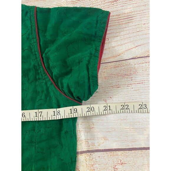 Unbranded Women's Green Embroidered Bohemian Cap Sleeve Dress - XL - Picture 11 of 13